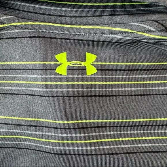 Under Armour Youth Medium Kids Striped Performance Polo Shirt - Picture 9 of 9